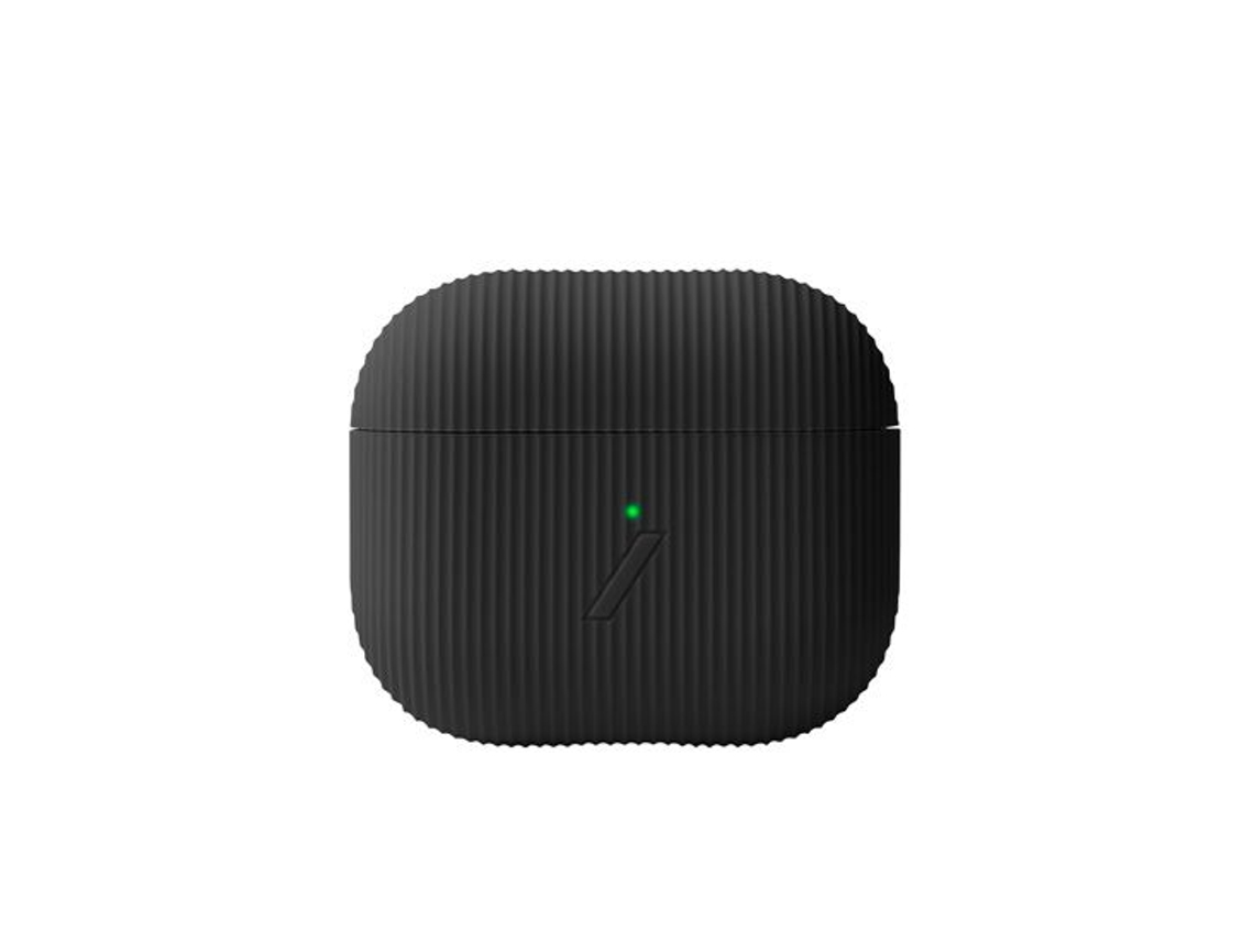 NATIVE UNION Capa de Silicone para Airpods 3 Curve com Textura Às Riscas Preto