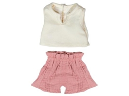 Conjunto De Roupa Para Boneca Miniland, Camiseta E Shorts, 32cm Acessório Para Boneca Em Algodão.