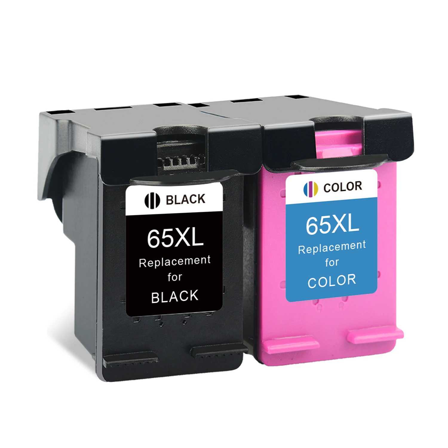 2 Tinteiros Nº 65xl para Impressoras Hp 65, Compatíveis com os Modelos Envy 5010, 5020, 3720, 2130, 2652, 2655, 3723, 3724 e 3730. MDUG