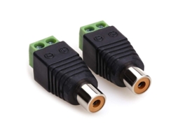 CONECTOR RCA macho YURU, para áudio e vídeo, com parafuso, sem solda