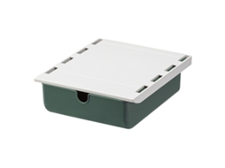 Gaveta sob a mesa adesiva, forte, 2kg, organizador escondido, verde | S/MARCA