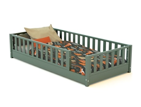 Cama De Chão Infantil De Madeira Sonho Jurababy