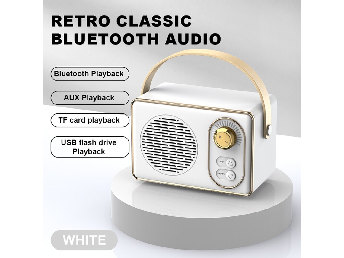 Alto Falante Bluetooth Retro Hm11 Reprodutor De Música Retrô Clássico Áudio