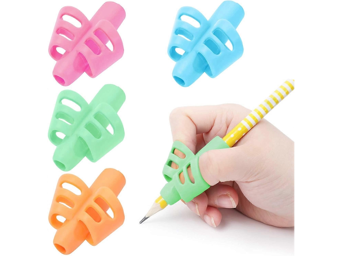 Rebe-grips Para Lápis Para Crianças - (4 Pack) Melhora A Caligrafia E Reduz A Fadiga Na Mão