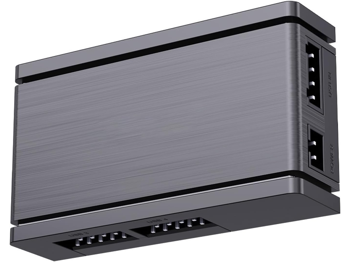 Hub Divisor Usb 2.0 De 4 Portas Com Design Resistente E Fácil Usar