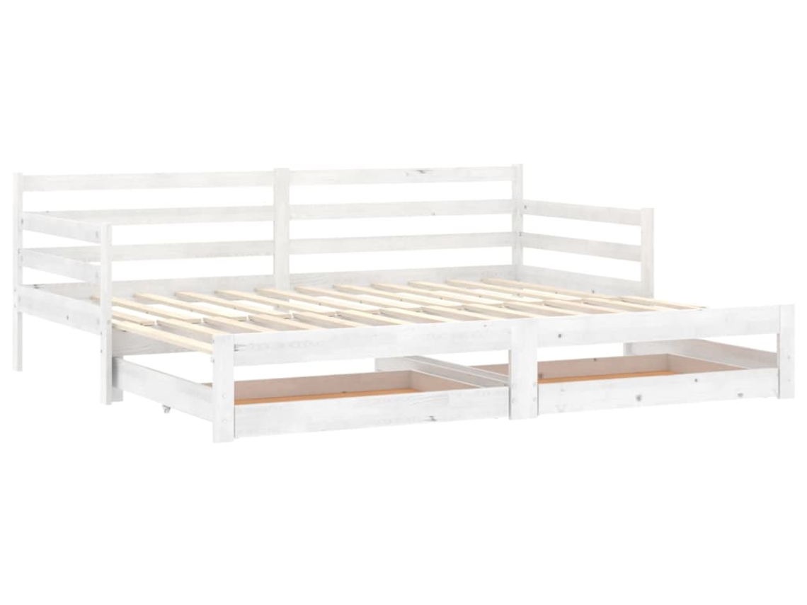 Day Bed, Day Beds Vidaxl Branco Madeira De Pinho (n/a)