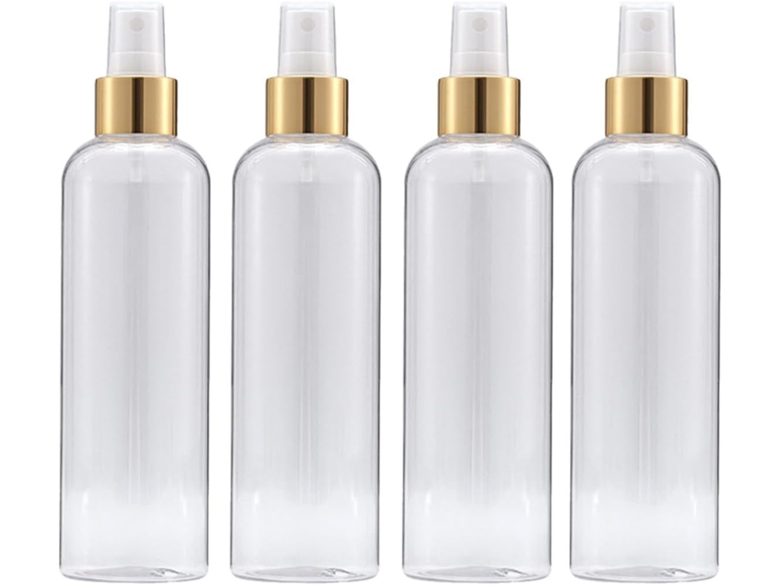 Conjunto De 4 Frascos De Spray De Plástico Leve, 100ml Para Líquidos.