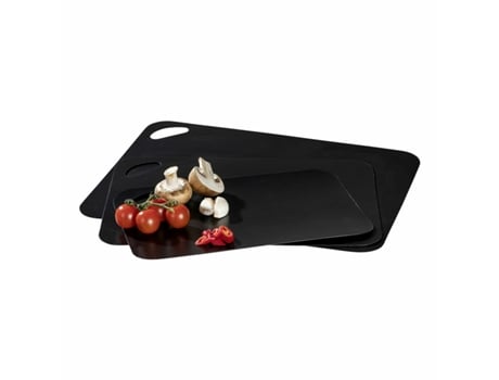 Conjunto de tábuas de cortar WENKO 55055100 (Preto - Plástico)