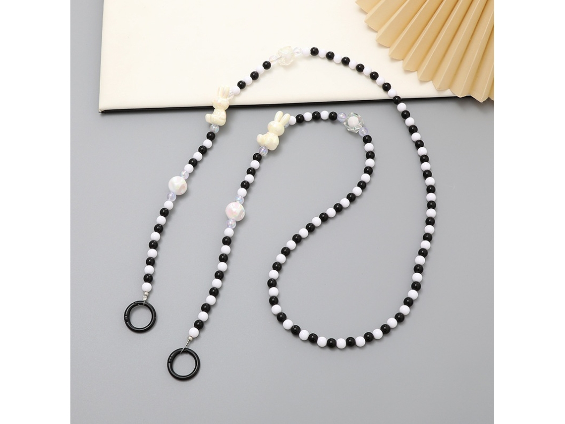 Lurelia Cordão Para Telemóvel Ajustável Com Pérolas 120 Cm Multicolorido Anti-perda