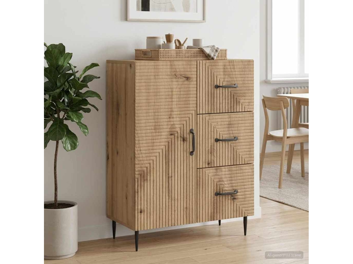 Vidaxl Buffet Carvalho Arttisan 66 X 34,5 X 89,5 Cm