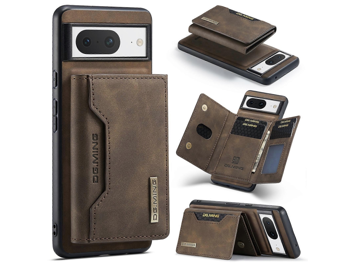 Bolsa Para Cartões Tripla Capa Magnética Para Celular Google Pixel 8 Dg.ming M2 Series