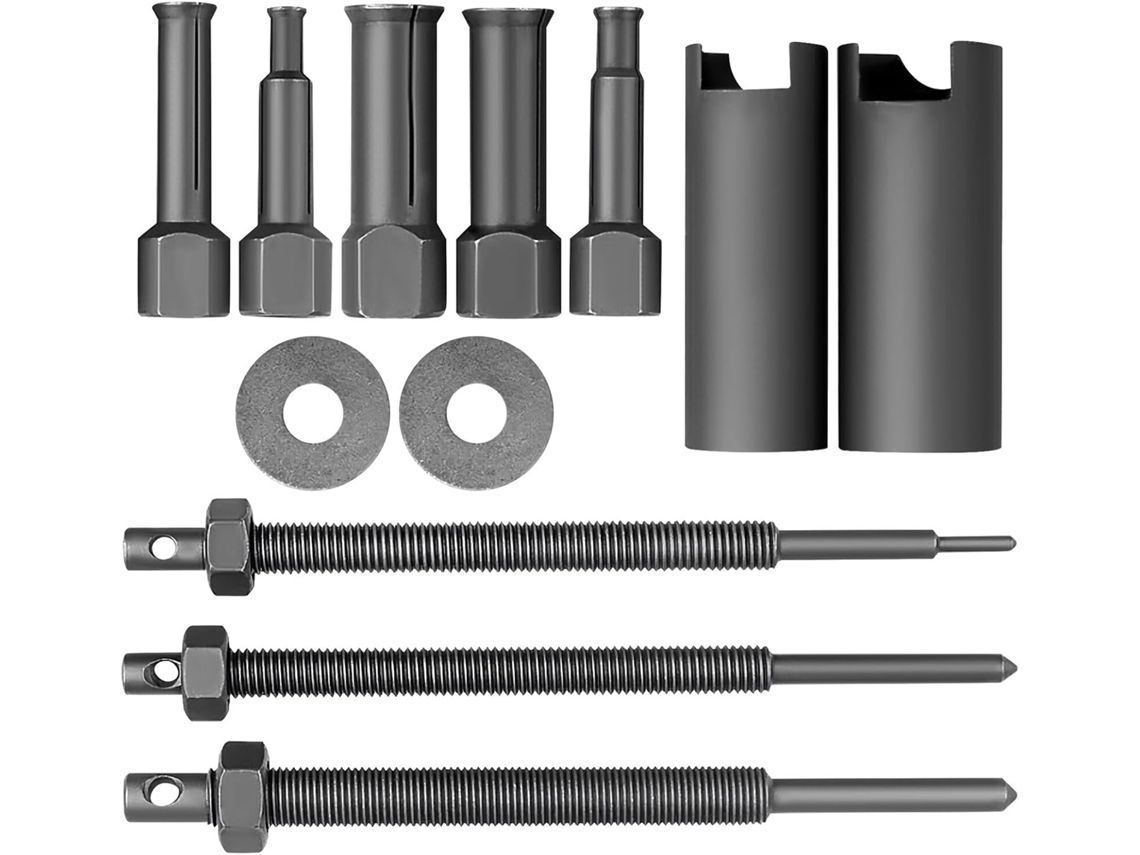 Kit de remoção de roletes para motocicletas em liga de alumínio reforçada para remoção e instalação de rodas.