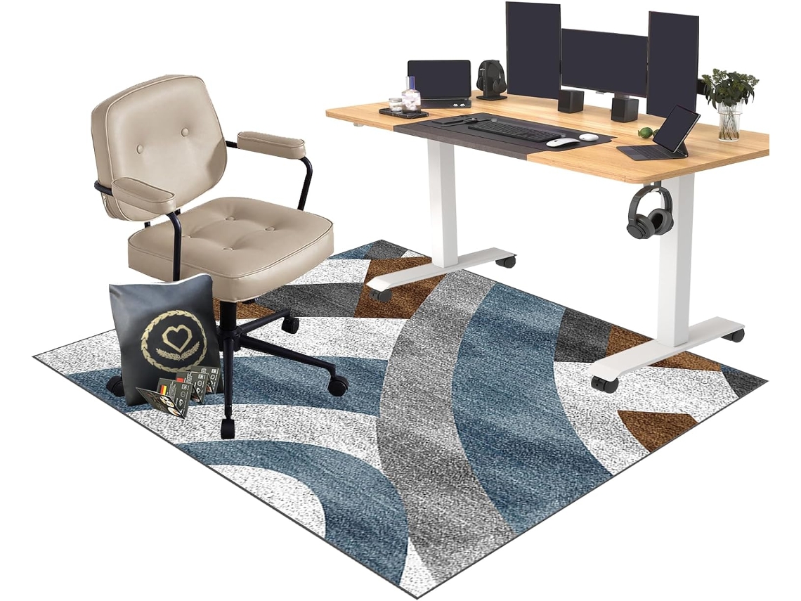 Tapete Protetor Cadeira Gamer Antiderrapante 70 X 100 Cm Piso Chão Cadeiras Escritório, Pisos
