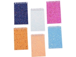 De 6 Cadernos Espiral Com Capa De Lantejoulas Coloridas, Elegante Caderno De Bolso Para Anotações Gokoco