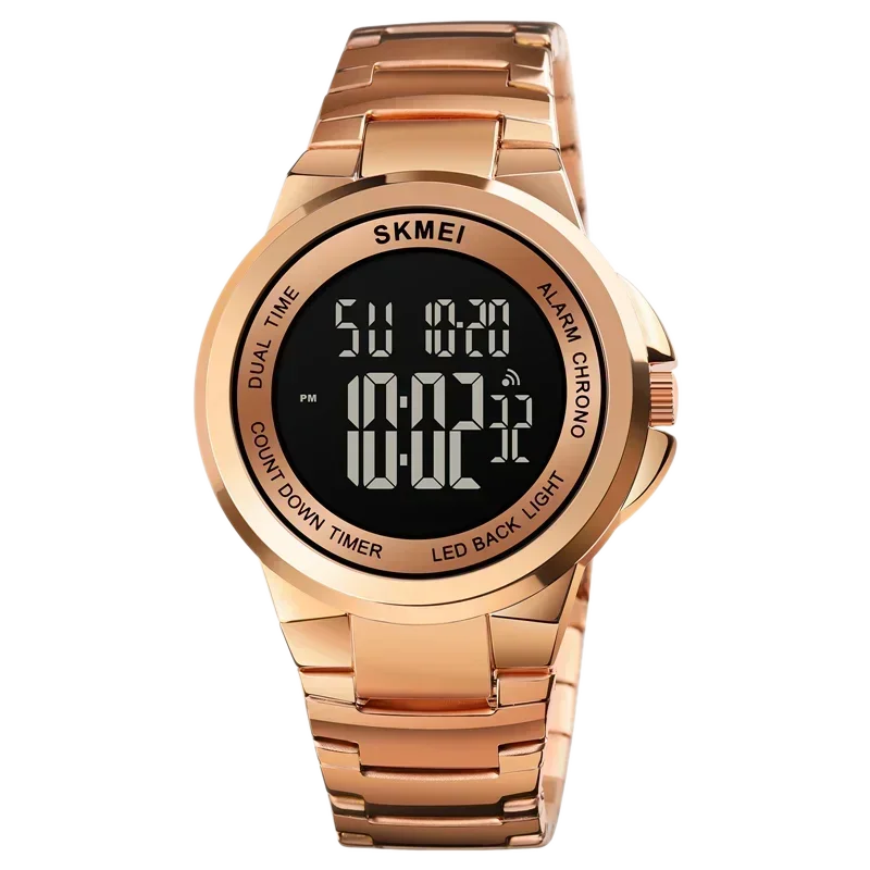 Relógio MDUG Esportivo Masculino com Calendário, Luminoso, Resistente à Água, Pulseira de Aço Inoxidável