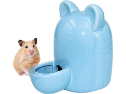 Dispensador de Água Cerâmica Automático para Pequenos Animais Hamster, Coelho, Furão, 130ml
