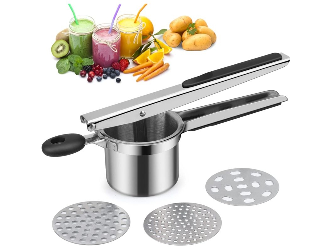 Amassador de batatas manual com 3 discos intercambiáveis DUREFORWARD