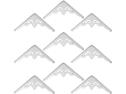 Coins Surface Lisse Design Ancien Délicat 10pcs En Alliage De Zinc Argenté Acessórios Para Coffrets Présents