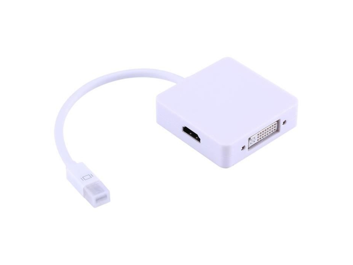 Adaptador Thunderbolt Mini Display Port Hdmi Dvi Vga Eiffel para Mac Book Air Pro