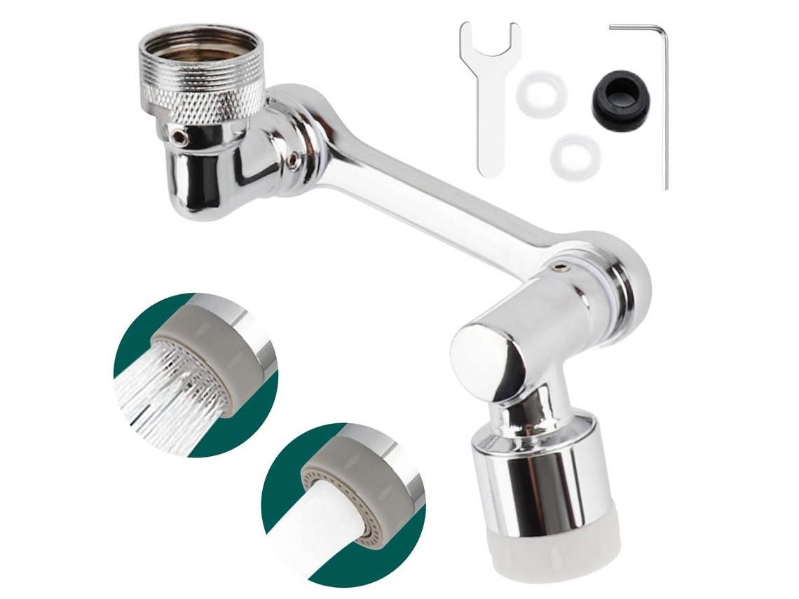 Torneira com Filtro Anti splash 1080° Giratória, Extensor, Aerador, Sprayer Head | S/MARCA