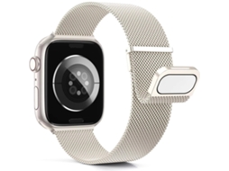 Pulseira Milanese Loop em aço inoxidável com data magnética Duplo para Apple Watch Ultra S10 S11 38 40 41 42mm