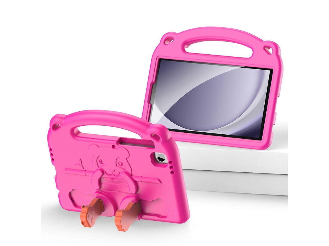 Capa Infantil Eva Com Suporte E Alça Para Samsung Galaxy Tab A9 Tab A7 Lite 8,7 Polegadas Eva Capa Protetora, Rosa Elysve