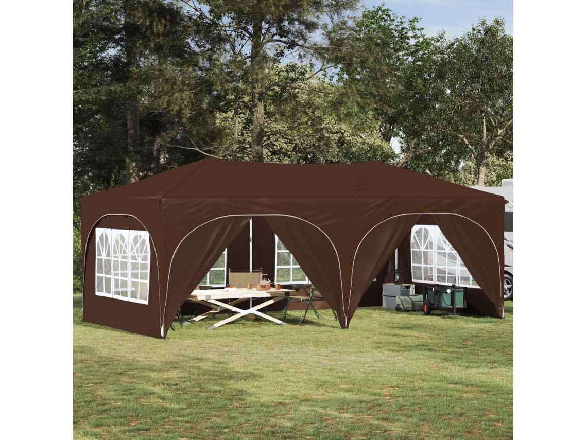 Vidaxl Tenda De Festa Pop-up 575 X 288 X 245 Cm Castanho Tecido Oxford