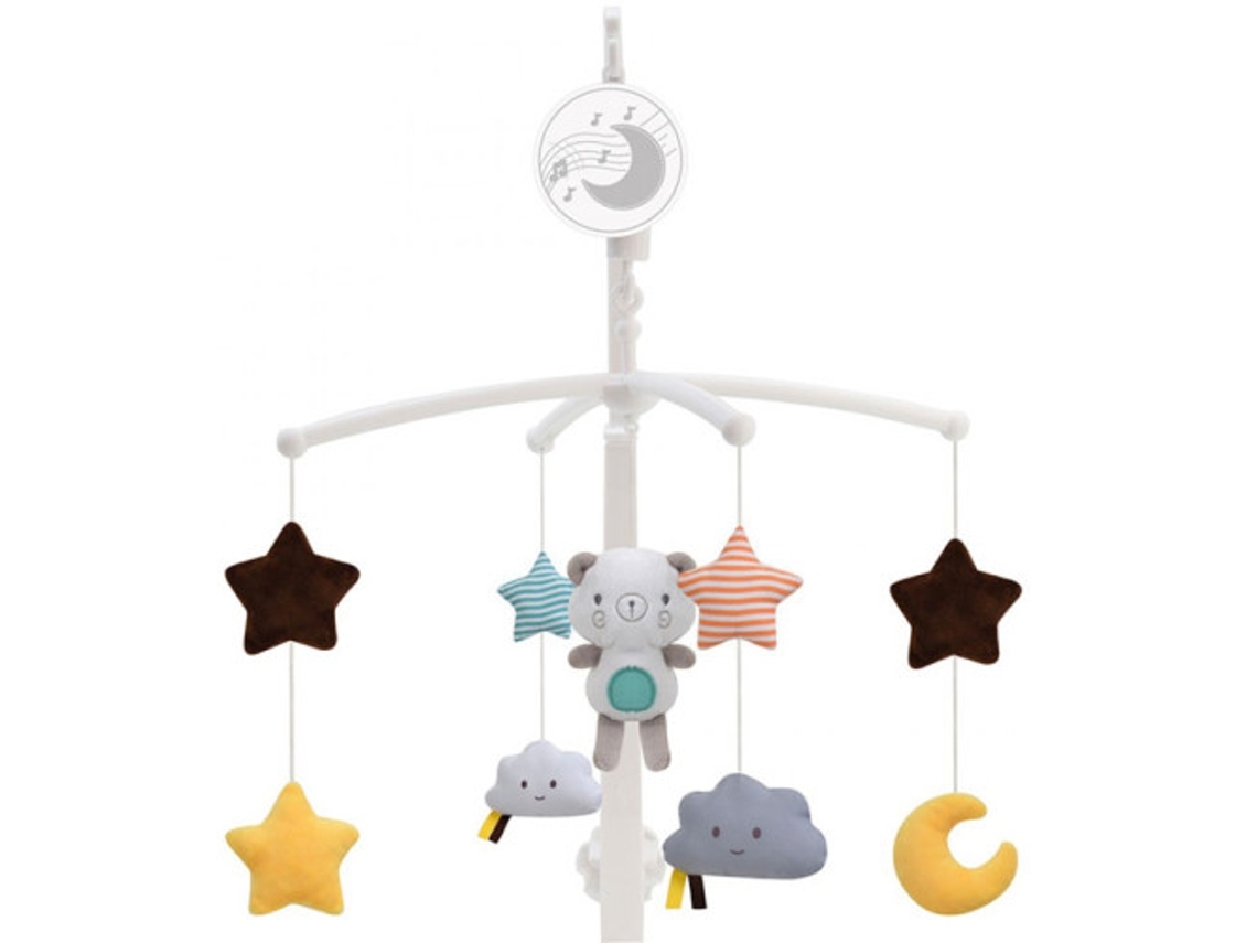 Móvel com Música Carrinho de Bebê Relógio de Reprodução Móvel STELASPLEN