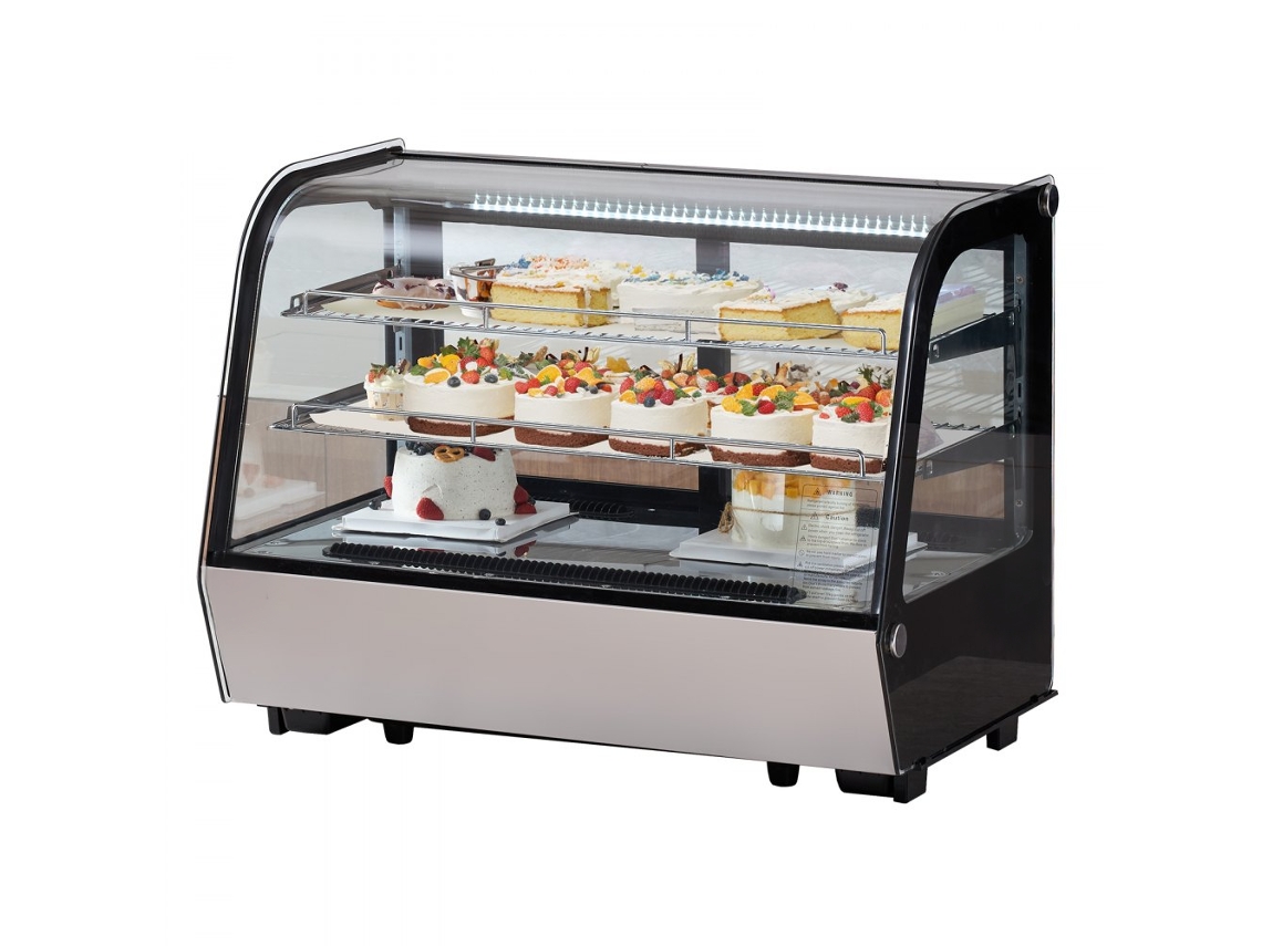 Vitrine Refrigerada Comercial 146l Com Luz Led E 2 Níveis Tekmaquinas