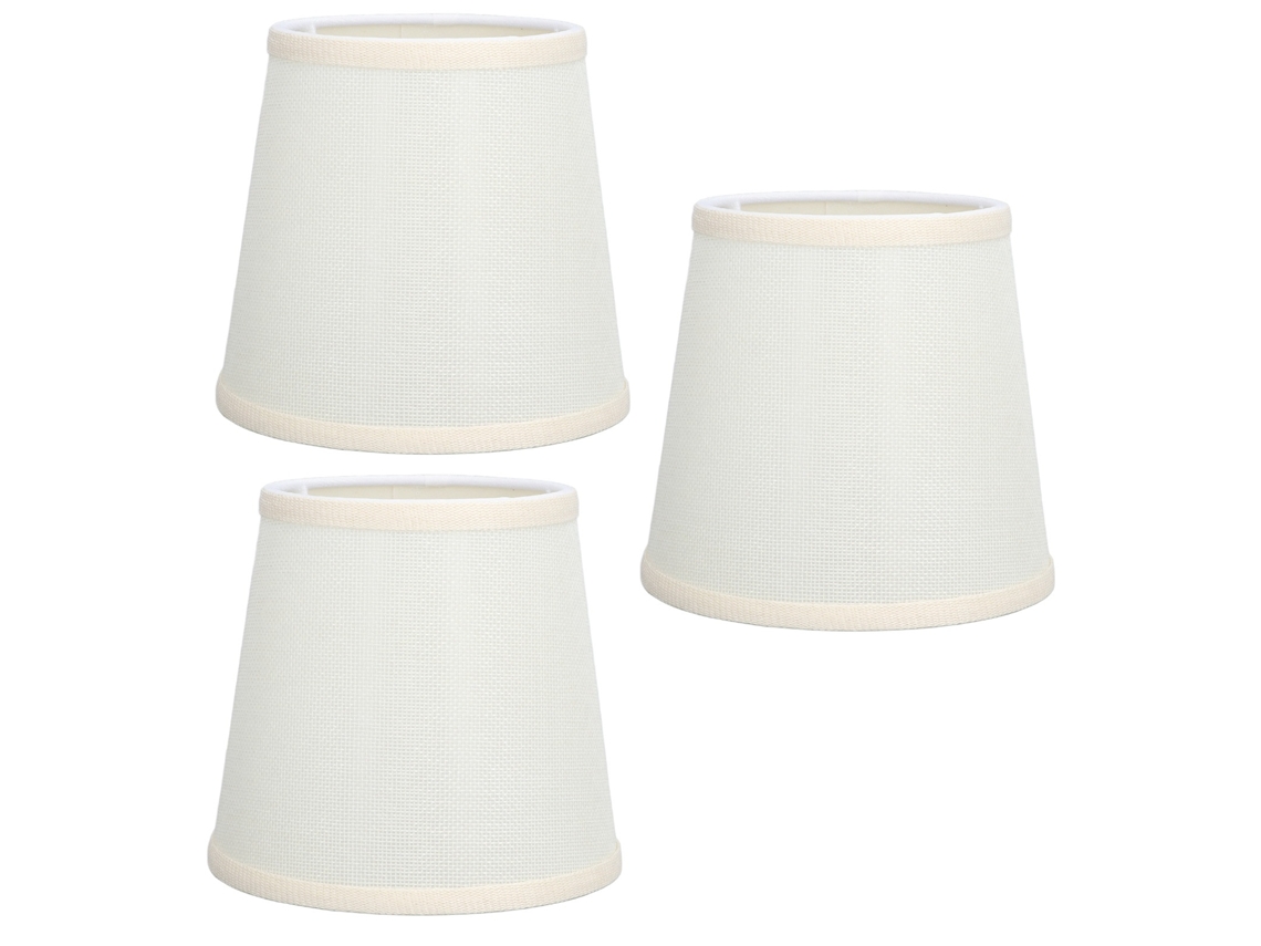 Conjunto De 3 Cúpulas Para Abajur Feitas À Mão Com Tecido Macio Alta Transmitância, Muito Duráveis ​​​​e Design Seguro. Pequenas Aba-aquaforge