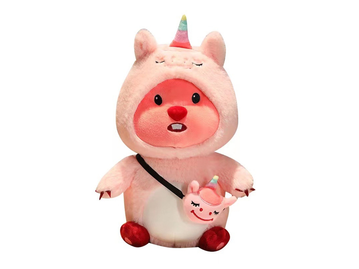 Mali brinquedo de Pelúcia Macio Fofo Amigável À Pele Boneca de Pelúcia Adorável Rosa 30cm