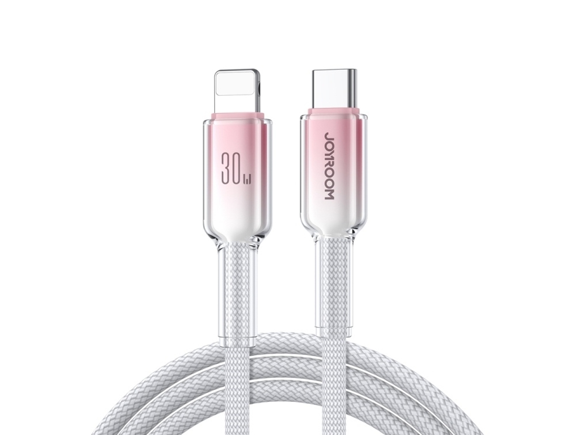 Lurelia Cabo De Carregamento Rápido Usb-c/usb-a/8 Pinos 30w 1,2 M, Branco