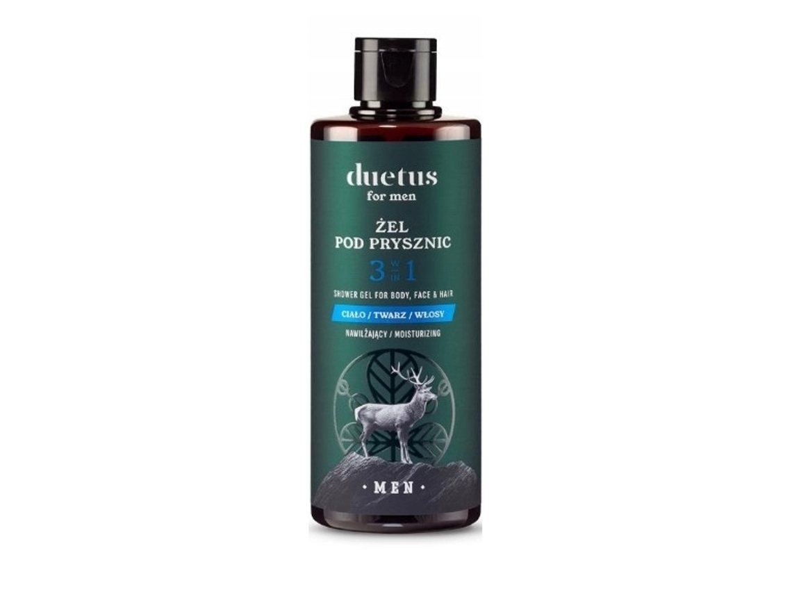 Duetus Para Homens Invictus Gel Hidratante De Banho 3 Em 1, 300 Ml Sylveco