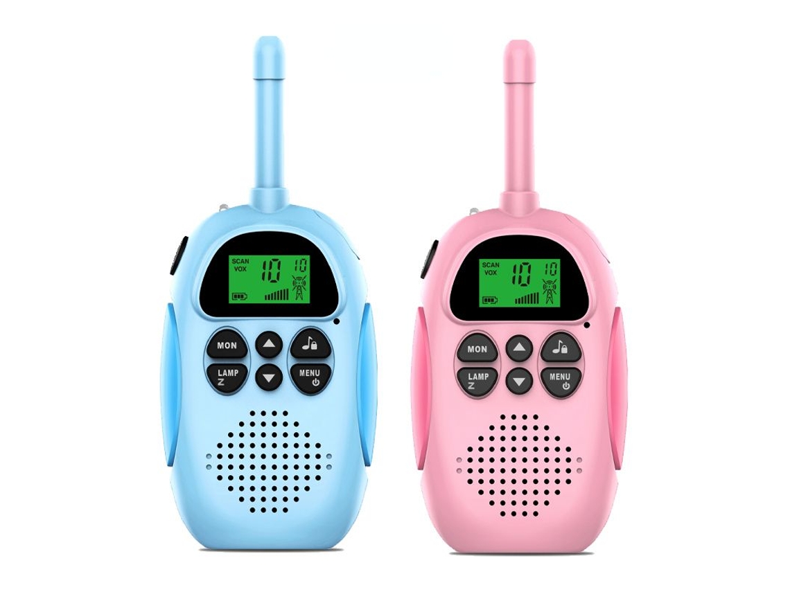 2 Walkie-talkies infantis com carregamento USB, receptor de rádio infantil, presente de aniversário para meninos e meninas, Mini Brin-aquaforge