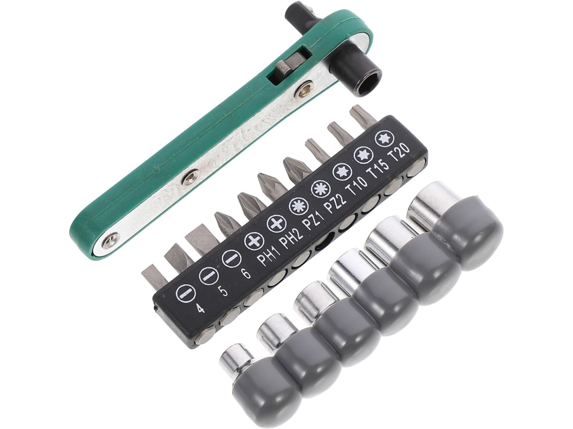 De Chaves Com 17 Peças E Para Bits, Kit Fenda Em Aço Veículos.