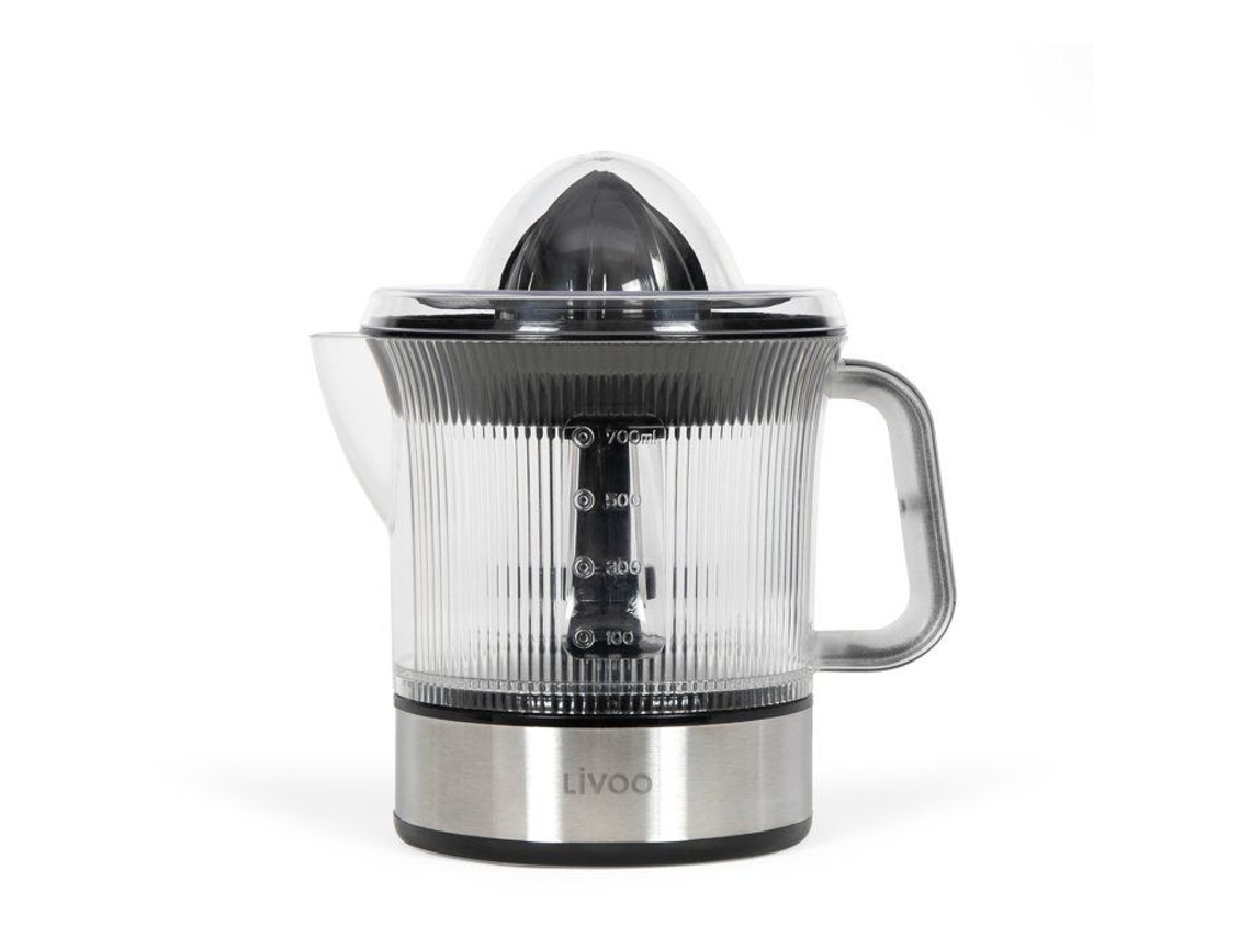 Espremedor De Citrinos Elétrico, Livoo, Dod210, 40 W, 1 Cone Grande E Pequeno, Aço Inoxidável/ Preto