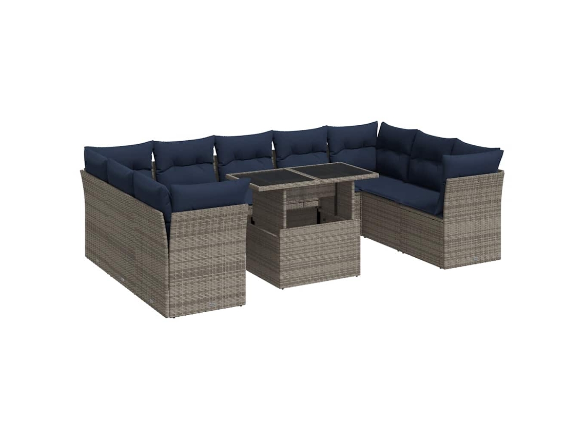 Garden Sofa Set, Garden Sofa Sets Vidaxl Cinzeto Rattan / Vime (n/a)