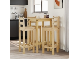Vidaxl 5 Pcs Conjunto De Bar Pinho Maciço