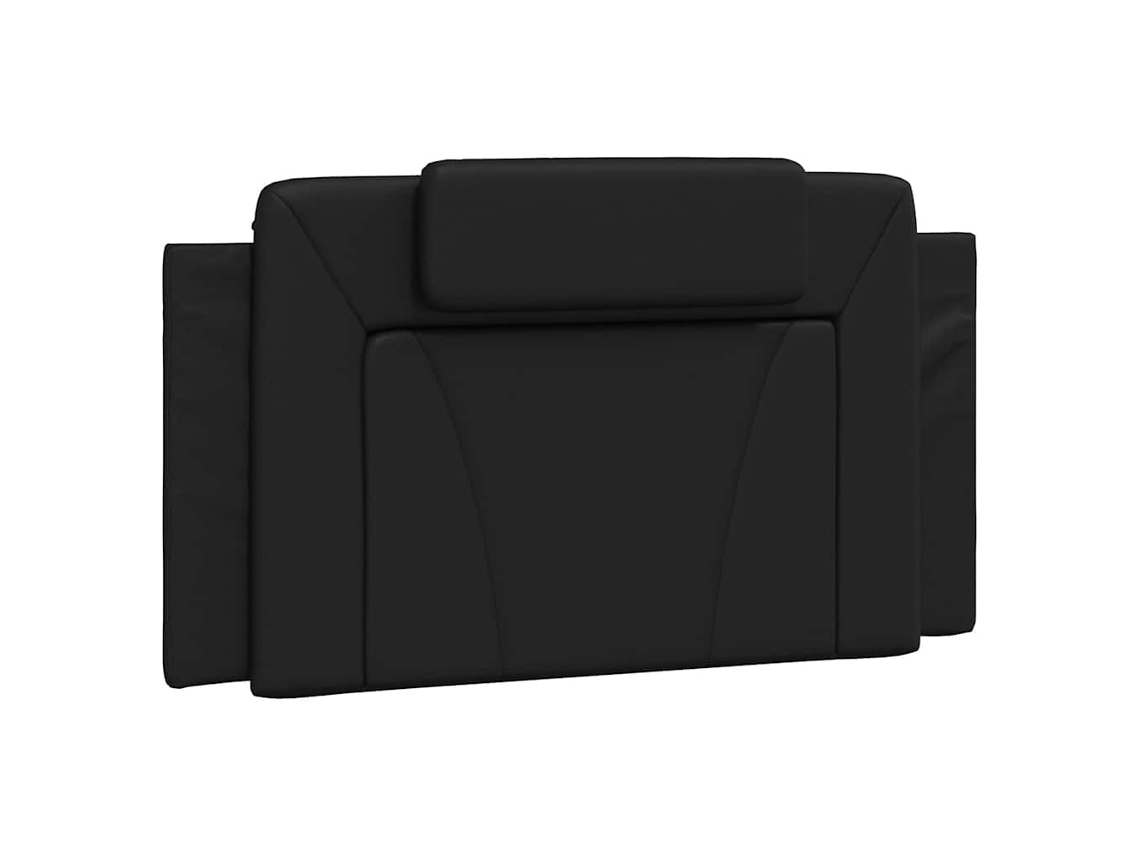Almofada de Cabeceira Viana, 100 Cm, Couro Sintético, Preta MAISON EXCLUSIVE