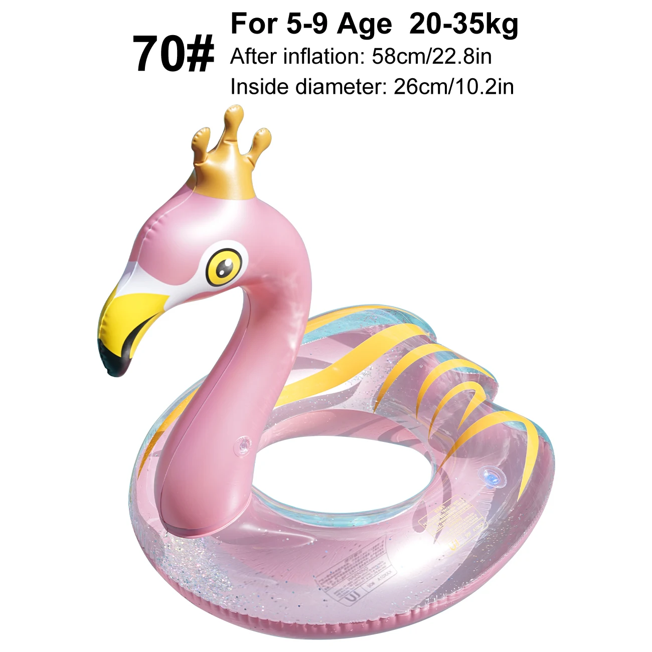 (70) 1 Boia Inflável Para Piscina, Redonda, Com Desenho Animado.