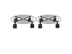 Pcs Outdoor Plant Dolly Com Rodas Traváveis Ferro E Pvc Alta Carga Rolamento Base De Suporte De Planta Para Plantas Grandes