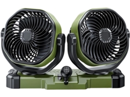 Ventilador Genérico Para Carro, 2 Velocidades, Silencioso, Rotação De 360°