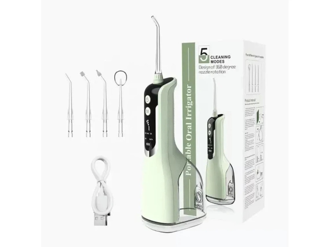 Irrigador Oral Yizhood Dental Jato De Água 5 Velocidades 330ml Ipx7 Preto