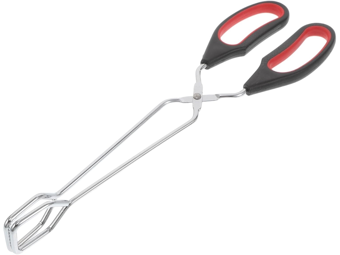 Pinça Para Churrasco Pegar Pão E Ingredientes, Multifuncional De Precisão Em Aço Inoxidável E Plástico, Fácil De Limpar