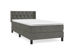 Box Spring Bed, Box Spring Beds Vidaxl Cinzeto Veludo (80 X 200 Cm)