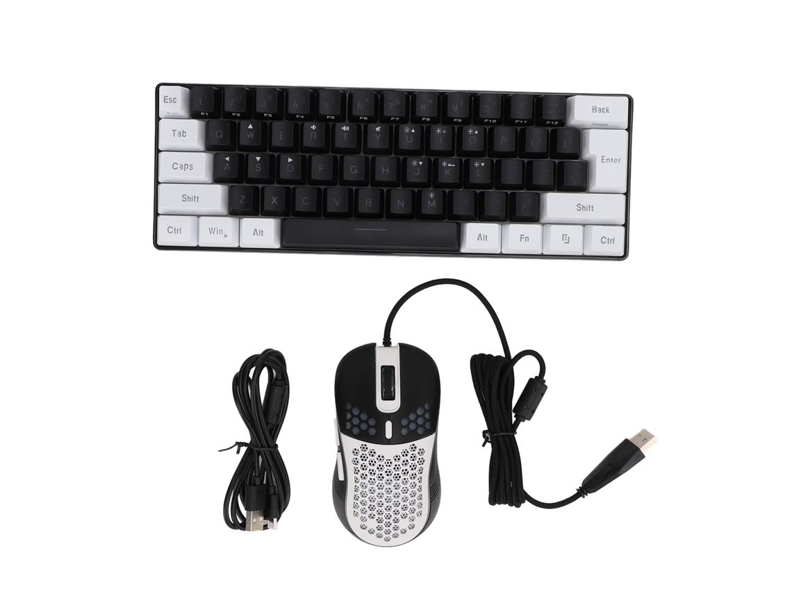 Teclado 61 Teclas com Mouse Rgb LAXISCREED