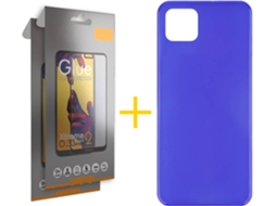 Kit Capa e 2 Películas Samsung Galaxy A22 5G SKYHE Full (Azul)
