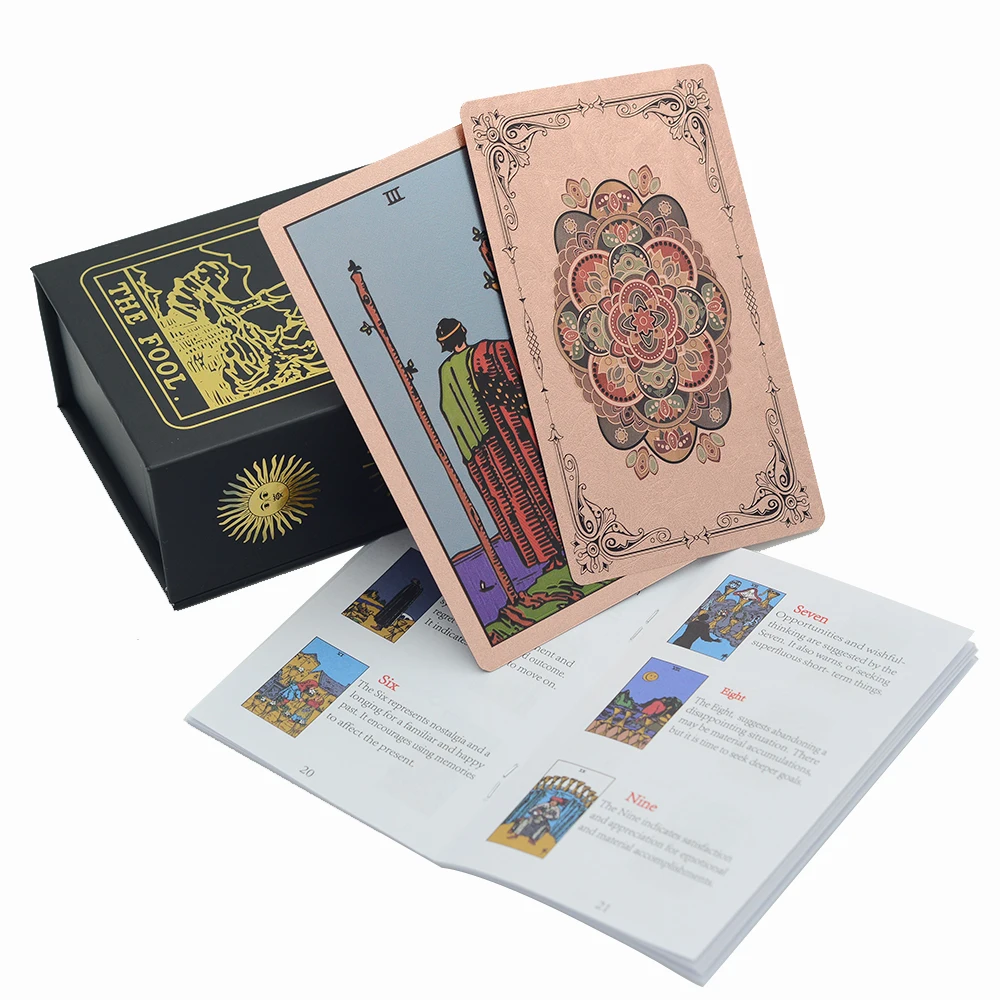 Conjunto De Cartas De Tarô Para Jogo De Mesa Em Pvc, Ideal Para Adivinhação.