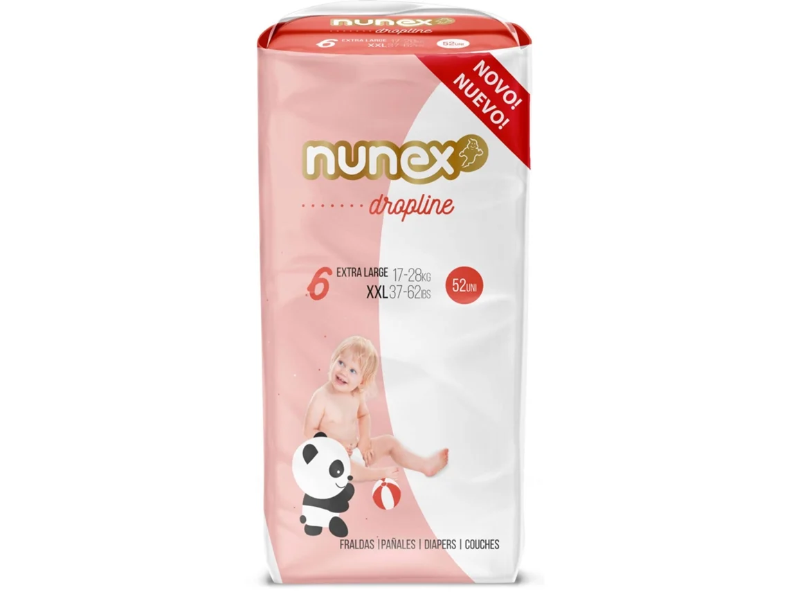 Fraldas Dropline 17-28kg T6 Nunex