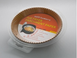 Lurelia Papel Para Air Fryer, 20 Cm, Descartável, Castanho